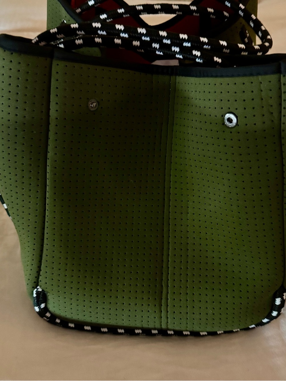 POPUPS Everyday Tore Moss Green Neoprene Bag - Picture 2 of 6
